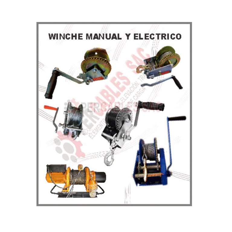 WINCHES MANUALES PERCABLES